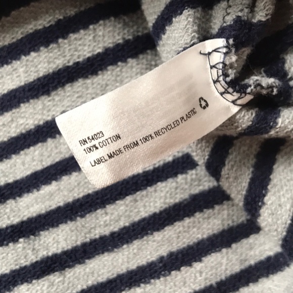 Striped Leopard Animal Print Terry Raw Edge Sweat - Picture 5 of 6